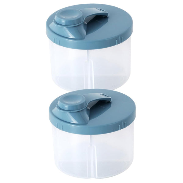 HAKIDZEL 2 pcs Formula Dispenser Milk Powder Box Portable Four-Compartment Storage Container Travel