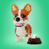 Ulanlan Adult Building Sets, Corgi Micro Bricks Dog Toy, 1380 Pieces for Dog Lovers