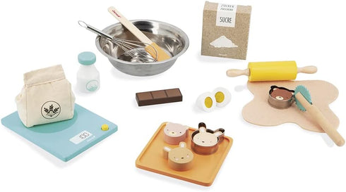 Janod - My Bakery - Pretend Play Kitchen and Dolls Tea Set