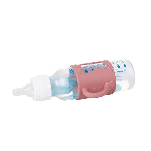 4 Pack 8 oz/250 ml, PandaEar Silicone Baby Bottle Handles with Dr Brown Narrow Baby Bottles Non-Slip Easy Grip Handles