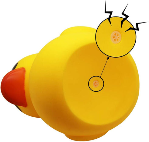 Happy Trees Duck Bath Toy, Large Rubber Duck Squeak for Baby Shower, 7 Inches