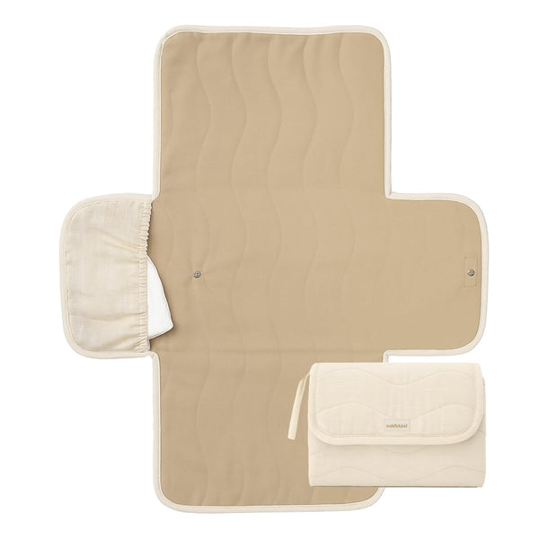 Toddlekind Mini Maven Portable Changing Pad Organic Cotton & Water-Resistant Polyester Travel-Friendly,