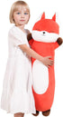 36 inch Soft Orange Fox Stuffed Animal, Giant Cute Plush Body Pillow Toy Gift for Kids, Boys Birthday