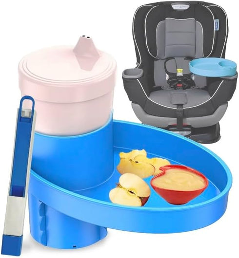 MommyMob Complete Kids Travel Tray Kit - Easily Expands Cup Holder into 360