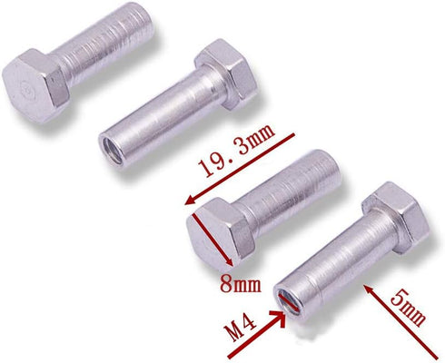 12mm to 17mm Wheel Hex Hub Adapter Extension for 1/10 RC Car, Upgrade 1/8 Tires, Red