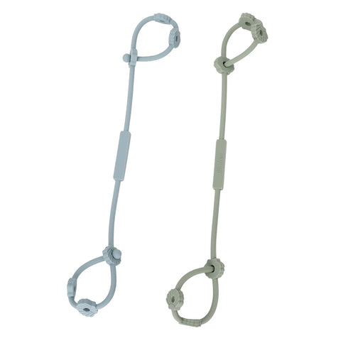 Toy Safety Straps, Socub Silicone Adjustable Baby Pacifier Teether Straps, 2pcs for Strollers, High Chair, Cribs, BPA