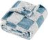 Yagle Mate Fleece Baby Blanket for Boys 3D Checkerboard Design, Warm Cozy and Fluffy