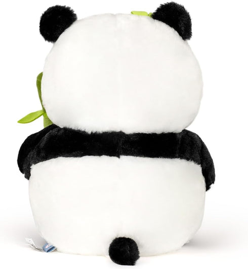 Panda Stuffed Animal 9'' Panda Bear Plush Toys with Bamboo Stuffed Panda Plushies Cute Panda Doll Gifts Black and White