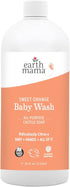 Earth Mama Sweet Orange Baby Wash Liquid Hand Soap Refill, Organic Body Wash, 34 fl oz