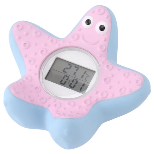 Hamwesh 3 Baby Bath Thermometer, LCD Display Auto On Off Bath Thermometer, Water with Silent Alarm Clock Timing Color