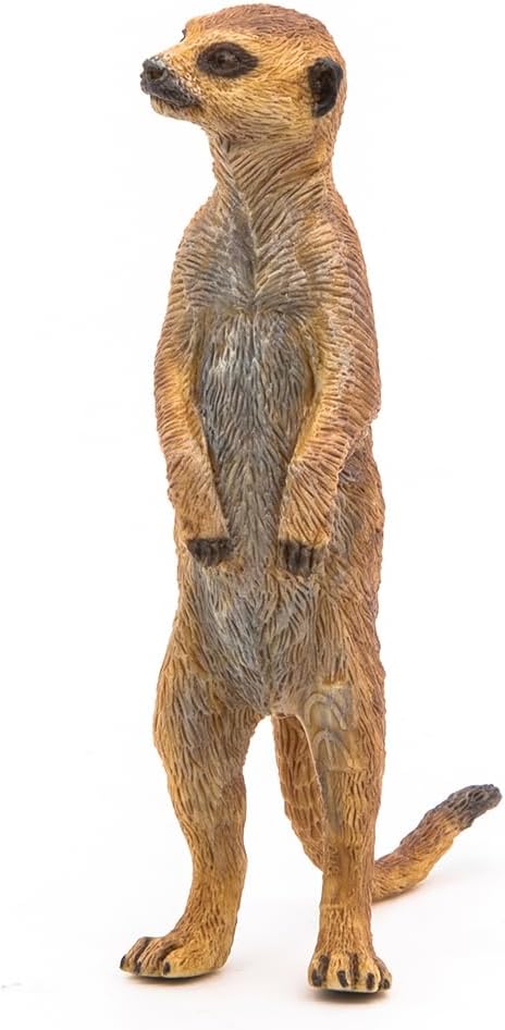 Papo Hand-Painted Wild Animal Kingdom Standing Meerkat Figurine 50206, Collectible for Ages 3+