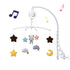 TuiVeSafu Baby Musical Crib Mobile with Hanging Rotating Toys,Infant Bed Decoration for Newborn