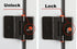 Double Button Adhesive Refrigerator Door Locks with Keys, Child Proof Freezer Door Lock and Safety Cabinet Locks