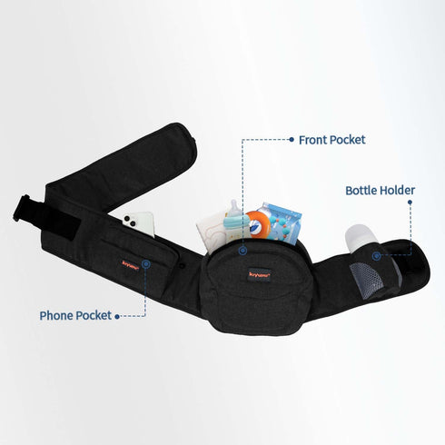 7-40lbsfor Baby Carrier with Hip Seat, Newborn to Toddler, Adjustable Extended, Ergonomic M Position Baby Carrier