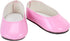 Sophia's 14.5" Doll Shoes Set - Faux Pink Leather Dress Shoes & White All-Star Canvas Sneakers