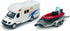 Metanyl 3 4 5 6 7 Motorhome Camper Trailer Towing Speed Boat Model Diecast Toys for Boys Pull Back RV Toy Vehicle