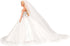 Set 11.5 Inch BARWA Wedding Dress with Veil White Princess Evening Party Clothes Wears Dress Outfit for Doll