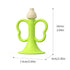 6-12 2PCS 0-6 Baby Trumpet Toy Months, Silicone Baby Horn Blowing Toy with Yellow Green for Teething Sensory Play