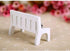 SEWACC Mini Dollhouse Garden Bench Miniature Doll Bench Couch with Cushions for DIY Craft Home Decor