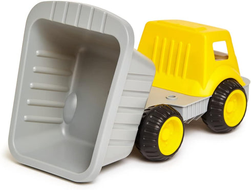 14.4" 18M+ Hape Load & Tote Dump Truck| Outdoor & Indoor Vehicle Beach Sand Toy for Toddlers