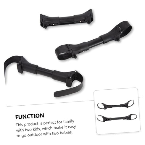2pcs Stroller Connector, Stroller Wagon Outdoor Pram Connector, Dual Stroller Pram Connector for Twin Toddler Component