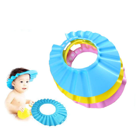 KUYYFDS Baby Shower Cap, Baby Bath Soft Adjustable Soft Bath Shampoo Protection Products