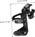 Versatile Wheelchair Cup Holder - Fits Strollers, Walkers, and More