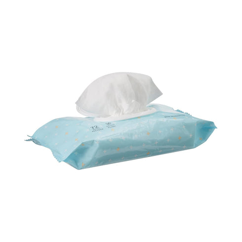 (12 Pack, 864 99% 6.8 7 72 Pack McKesson Baby Wipes, Unscented Wipes) - Aloe & Vitamin E, Water, Flip-Top Lid, Wipes
