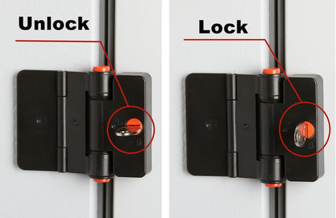 Refrigerator Adhesive Locks, Double Button Fridge Door Lock with Key, Child Proof Freezer Cooler Door Lock (Black, 2)