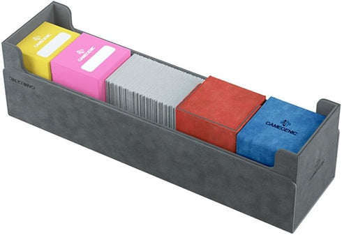 Gamegenic Dungeon S 550+ Convertible Deck and Game Accessories Box, Holds up to 550 Cards, Midnight Gray