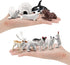 Mini Arctic Animals Toys Set 10PCS Polar Animal Figurines Toy Play setIncludes Polar Bear Seal Reindeer Wolf Rabbit Arctic Fox Igloo for ToddlersBirthdayGift