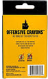 24-Count Offensive Crayons Original Edition, Adult Crayons with Sarcastic Sayings, Funny Gag Gift for Adults, Secret