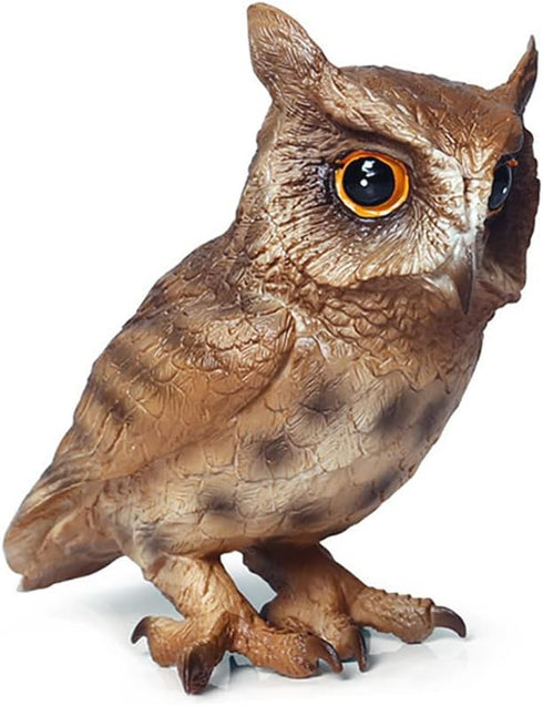 Simulated Owl Model Figure Toy, Realistic Owl Animal Figurines Collection for Home Decor