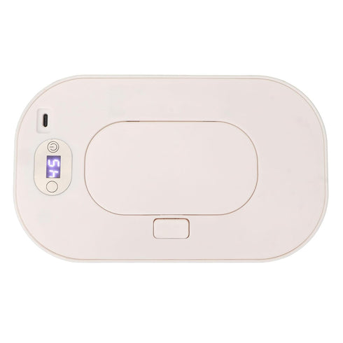 HURRISE Wet Wipe Warmer, Large Capacity LED Screen Heated Wipes Dispenser,Baby Wet Wipes Dispenser Portable Baby Wet