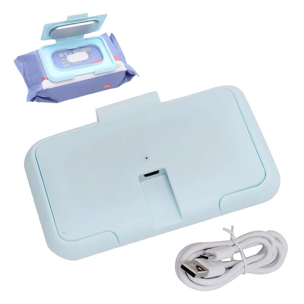 Glomora Baby Wipe Warmer, Wipe Warmer Thermostat Temperature Double Layers Cover Portable USB