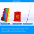 5 Meters Blue Scale Dragon Silk-like Poi, Outdoor Flinging Fitness Dragon Dance Streamer with Adjustable Handstick +