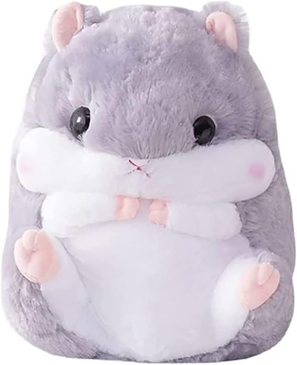 Hamster Plush Toy, Gray Hamster Stuffed Animal Pillow, Birthday Xmas Gift for Kids (15.7''x11.8'')