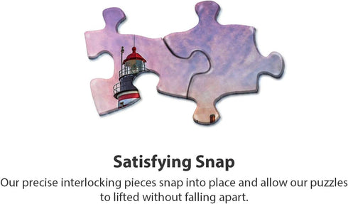 Springbok Puzzles - West Quoddy Head Lighthouse 1000 Piece Jigsaw Puzzle - Large 30"x24", Unique Cut Interlocking Pieces