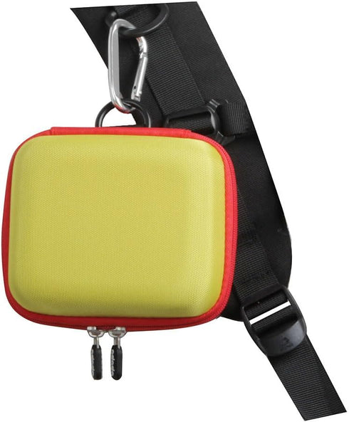 Hard Travel Case for Skip BO + UNO Card Game - Fits up to 300 Cards (Red+Yellow, Cards Not Included)
