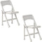 Set of 2 Gray Folding Chairs for Wrestling Action Figures