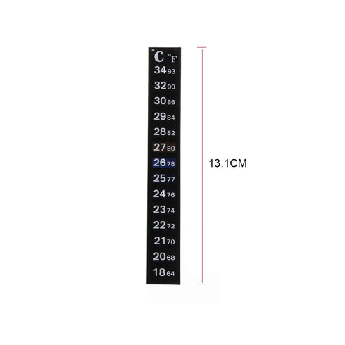 NGCG 5pcs Vertical Digital Temperature Display Thermometer Strip Sticker for Fermenting Infant Bath Water Recyclable