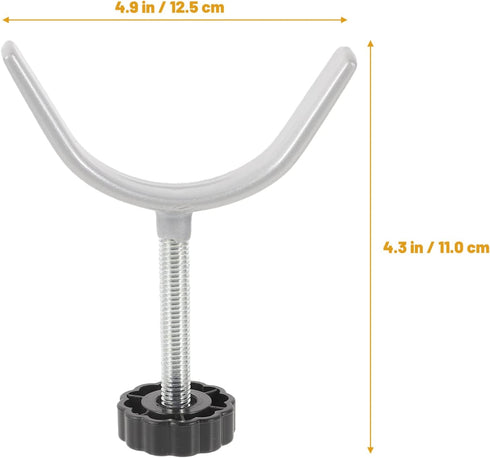 Y Shaped Spindle Rods 2pcs | Stair Banister Adapter for Pet Safety Gates, Extra Stair Pressure Mounted Gates, Screws