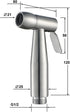 MUOBSBJRX HandheldSprayer,Toilet Sprayer Head Stainless Steel HandheldSprayer Cloth Bathroom Diaper Sprayer for Kitchen