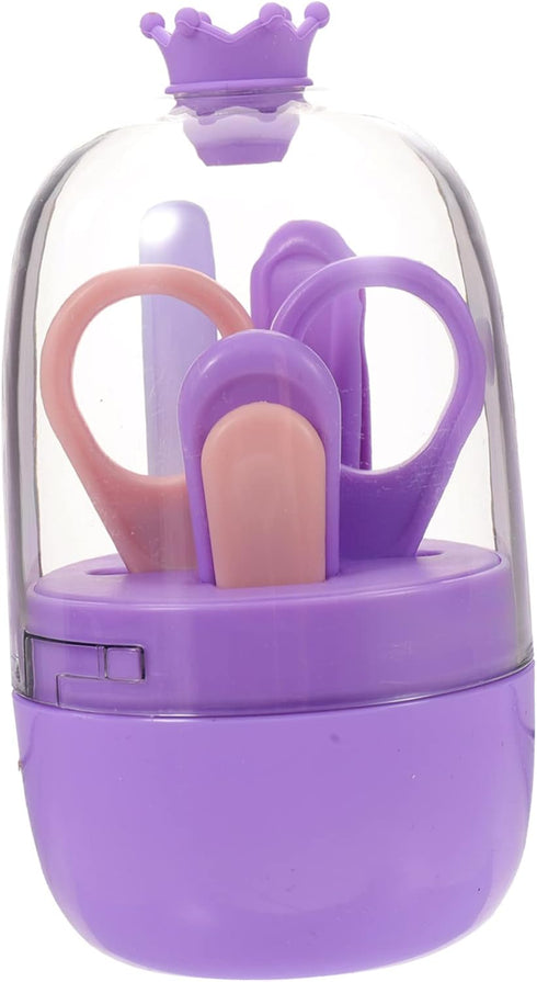 Baby Nail Clippers Set for Newborns Safe Nail Scissors Manicure Kit Storage