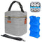 Mancro Baby Bottle Bag with Insulated Cooler, Fits 6 Baby Bottles Up