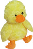 Rose Duck Plush Stuffed Animal, Cute Furry Yellow Duck Toy, Soft Cuddly Hugger for Kids or Girlfriend, 9"