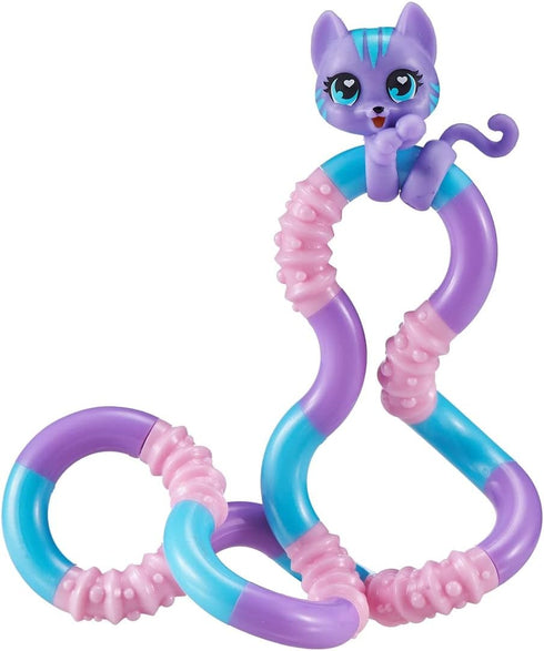 2-Pack Tangle Jr. Pets Kitty and Bunny - Tangle Fidget Pets Fidget Toys - Fidget Toy Gift - Fidgets for School - Cute