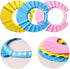Lcarege 3PCS Baby Bath Soft Cap Adjustable Soft Bath Cap Shampoo Protection Products for Baby Kids Child Shower