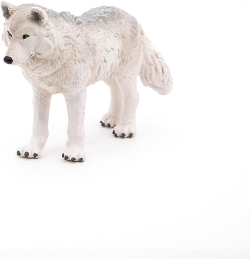 Papo Hand-Painted Figurine - Wild Animal Kingdom - Polar Wolf -50195 - Collectible for Children from 3 Years Old