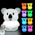 Large Koala Night Lights Kid Bedside Bedroom Light, Nursery Moon lamp, Portable